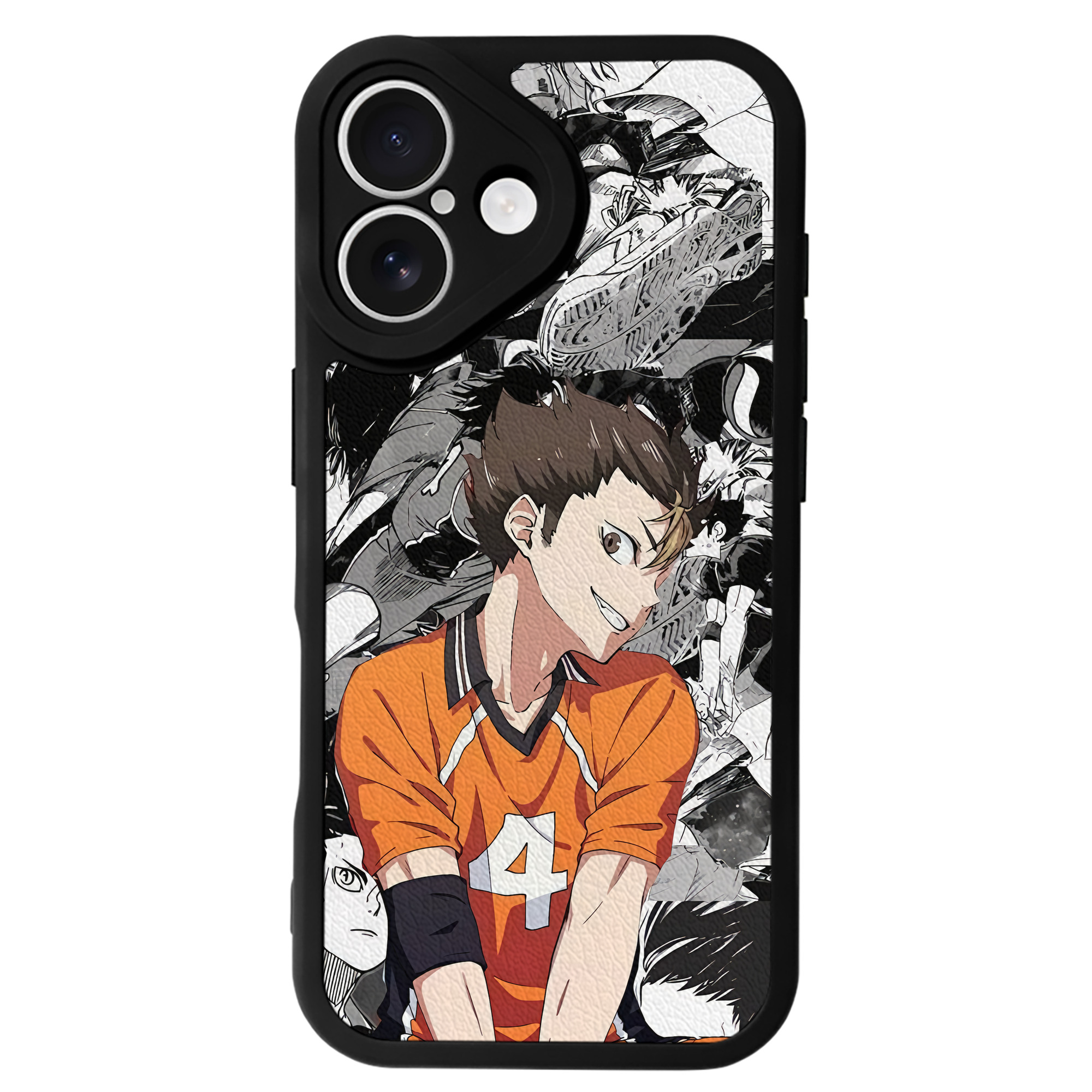 （画像用） ハイキュー!! Haikyu!! 【iPhone 16シリーズ対応】シリコンスマホケース（レザー調） 材質：シリコン